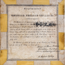 Catherine Elizabeth Benson Brewer's college diploma