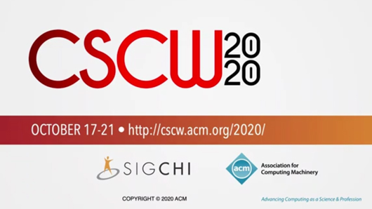 CSCW logo in a still image from the video presentation