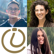 Bin Han, Rotem Landesman, Saloni Dash, and an Information School icon