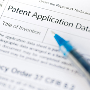 A patent form.