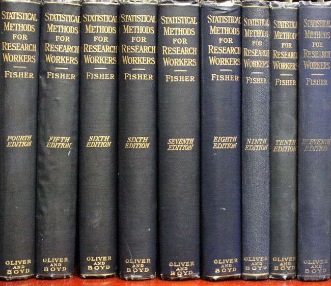 Sir Ronald Fisher's "Statistical Methods" volumes.