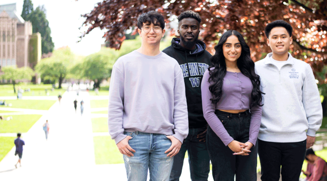 Skyler Yesiltepe, Ghislain Bugingo, Kaamna Rishi and Bryan Phan