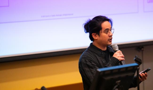 Mike Labrador gives Quest's pitch