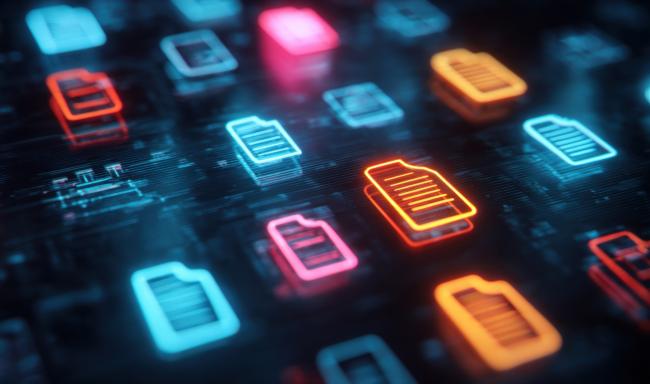 Illustration representing electronic records.