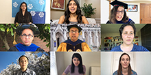 Screen shots of participants in Convocation