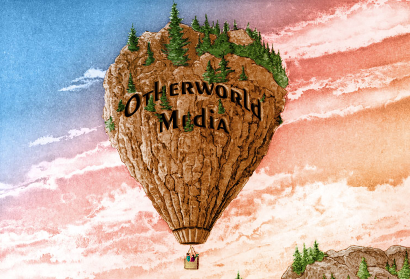 Air balloon graphic with the phrase 'Otherworld Media' 