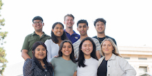 Group photo of the Capstone student team on the University of Washington Seattle campus.