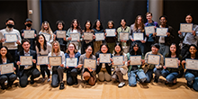Informatics student award winners group photo