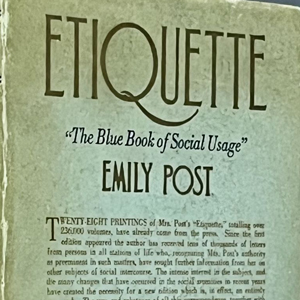 Etiquette original book cover