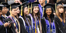 A row of women at Convocation.