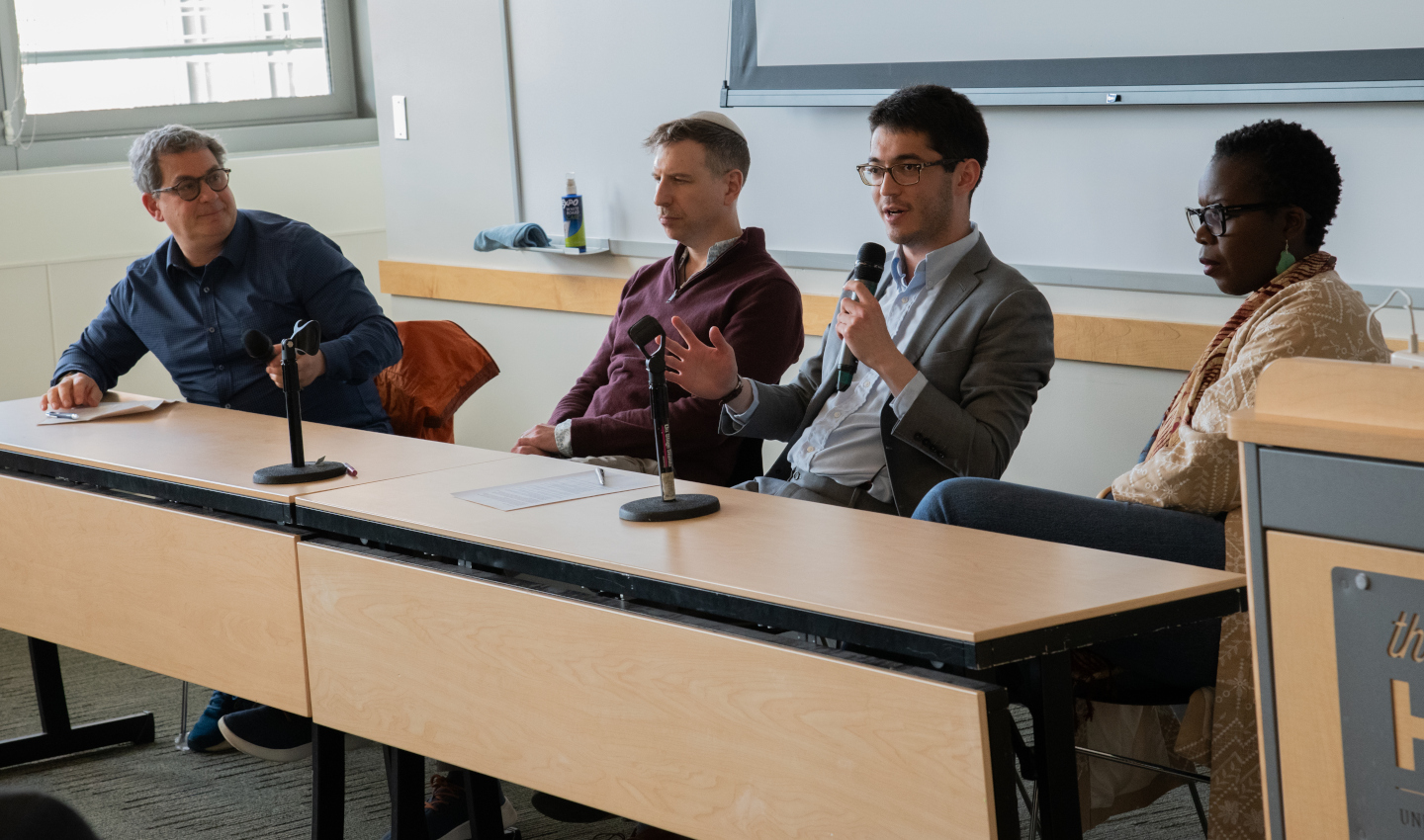 Panelists at the symposium