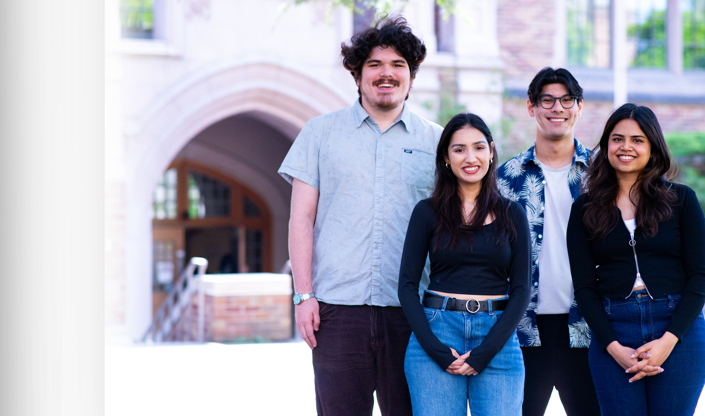 Chance Landis, Riddhi Mistry, Kayvon Tari and Tanvi Save