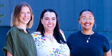 Zoe Velie, Brittany Matthews and Betty Mfalingundi