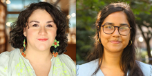 Holly Samayoa and Sherry Vazhayil