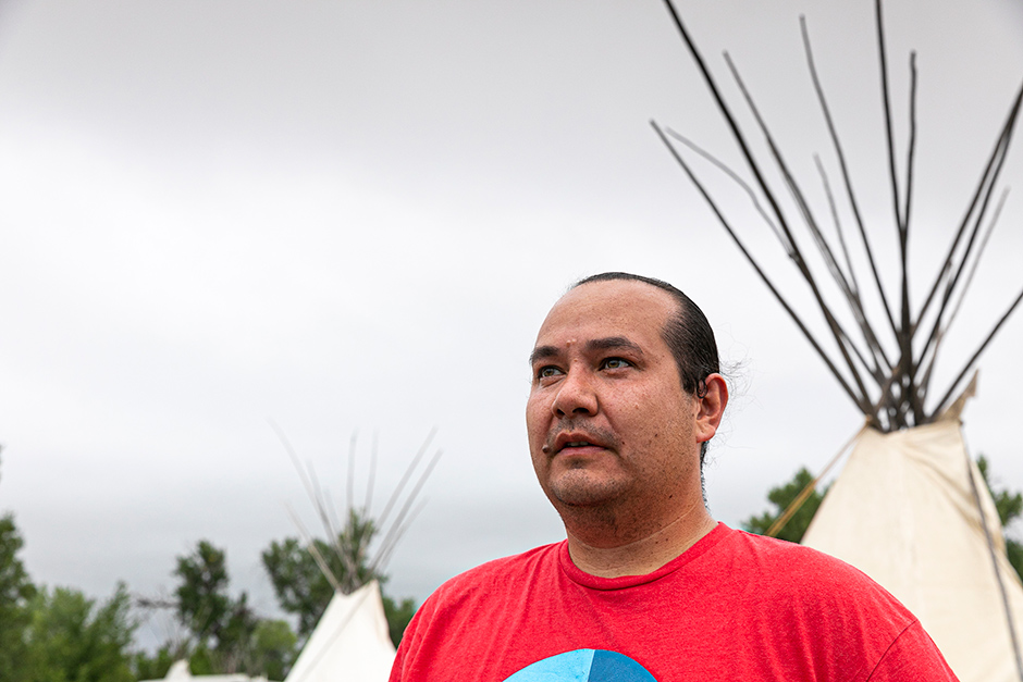 lisaaksiichaa Ross Braine takes part in the Crow Fair in August 2019 in Crow Agency, Montana. 