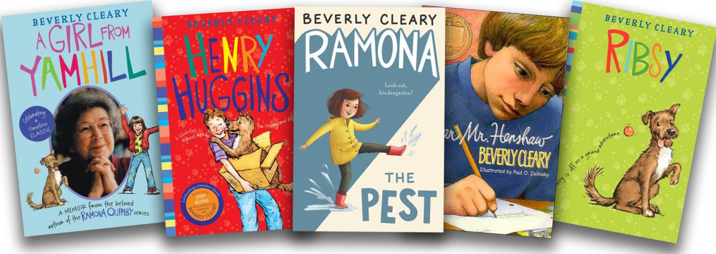 An array of 5 Beverly Cleary book covers