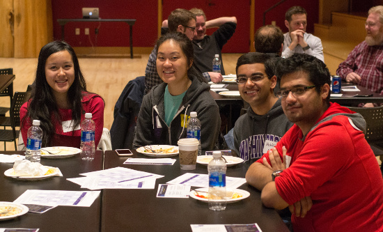 A table at the Diversity Month Kickoff Luncheon