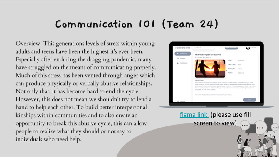Communication 101 project slide