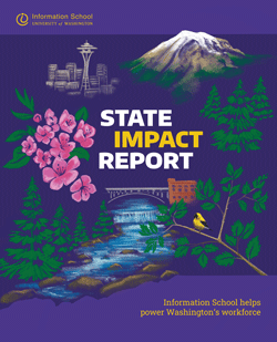 Image of the cover of the Information School State Impact Report