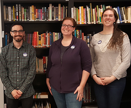 Capstone team members (from left) Seth Williams, Annalise Asé and Jori Grant