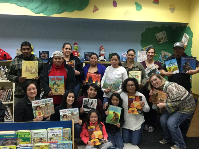 Tiffany Coulson (at lower right) helped bring diverse books to the Wahluke School District
